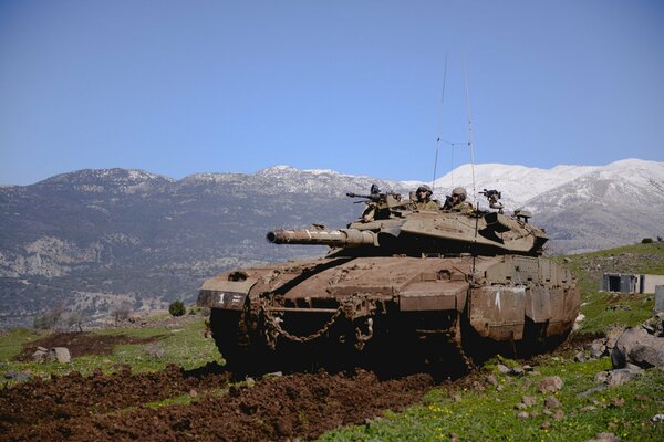 Merkava sulle alture del Golan