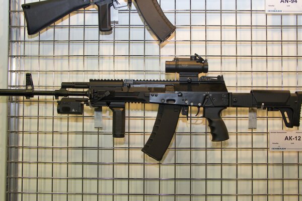 Kalashnikov assault rifle, sample, weighing 3. 2kg