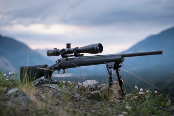 Fucile da cecchino remington 700 su puntone