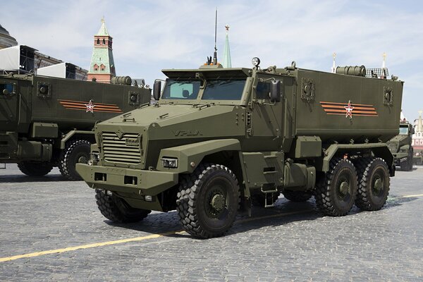 Military vehicle on Red Square