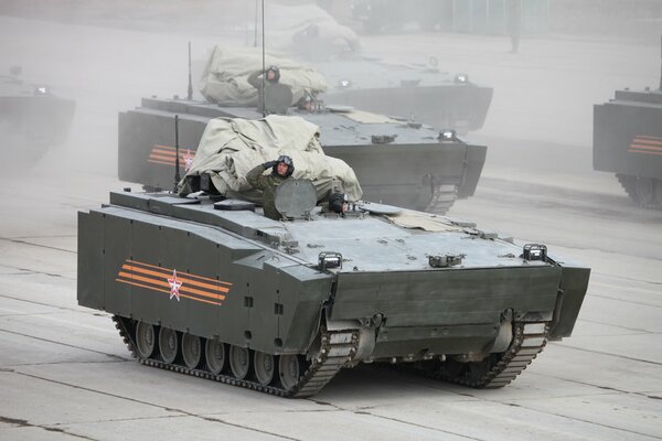 The Kurganets-25 combat tracked platform. Infantry fighting vehicle