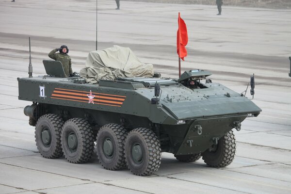 Super armored vehicles for the Victory Parade