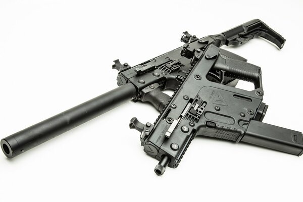 Kriss-Vektor mit Schalldämpfer. Waffe