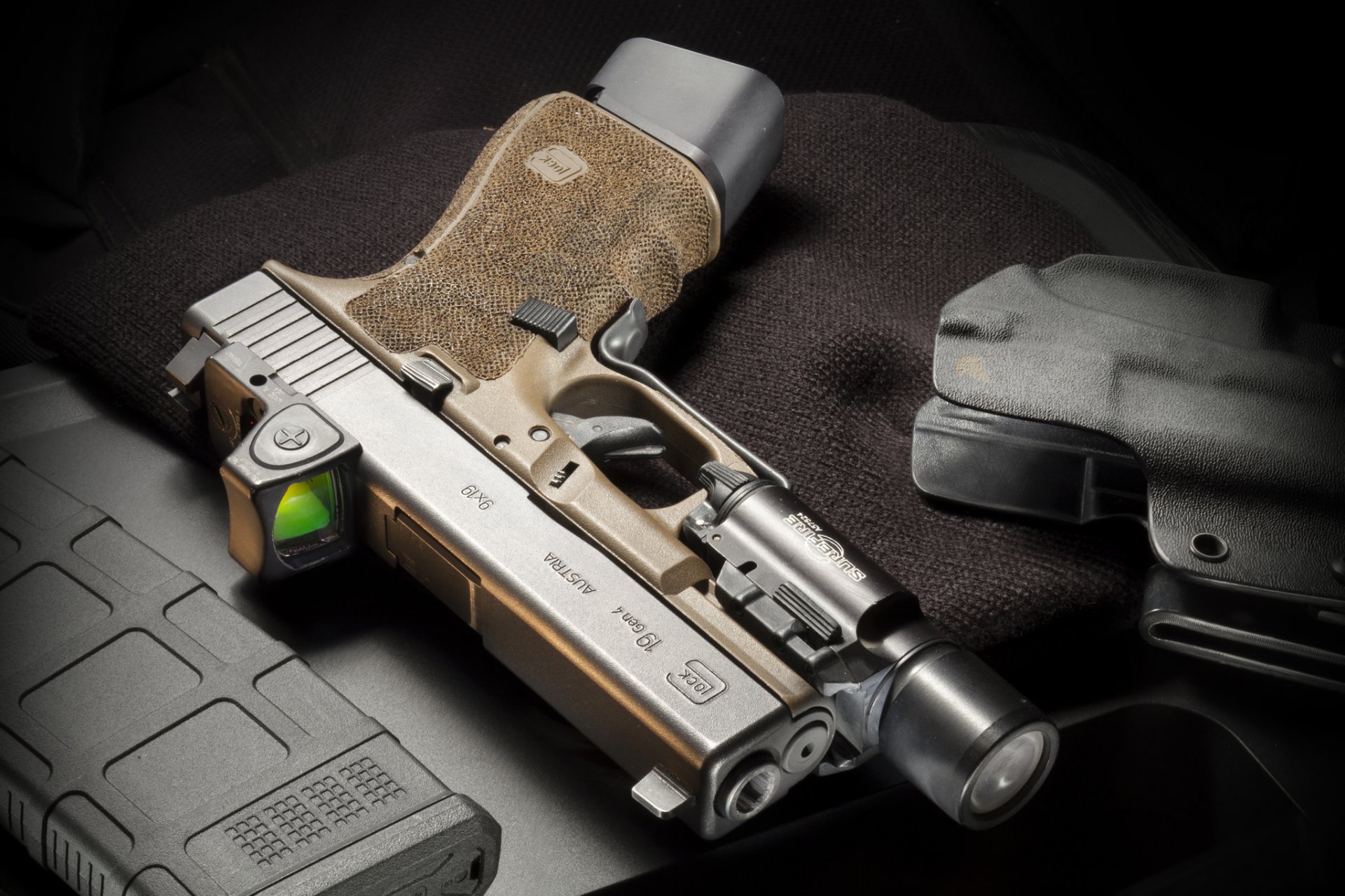 glock 19 autocaricante pistola arma