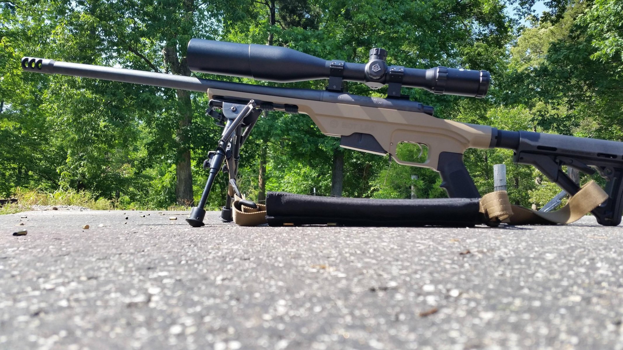 remington 700 sniper fusil optique bipied nature