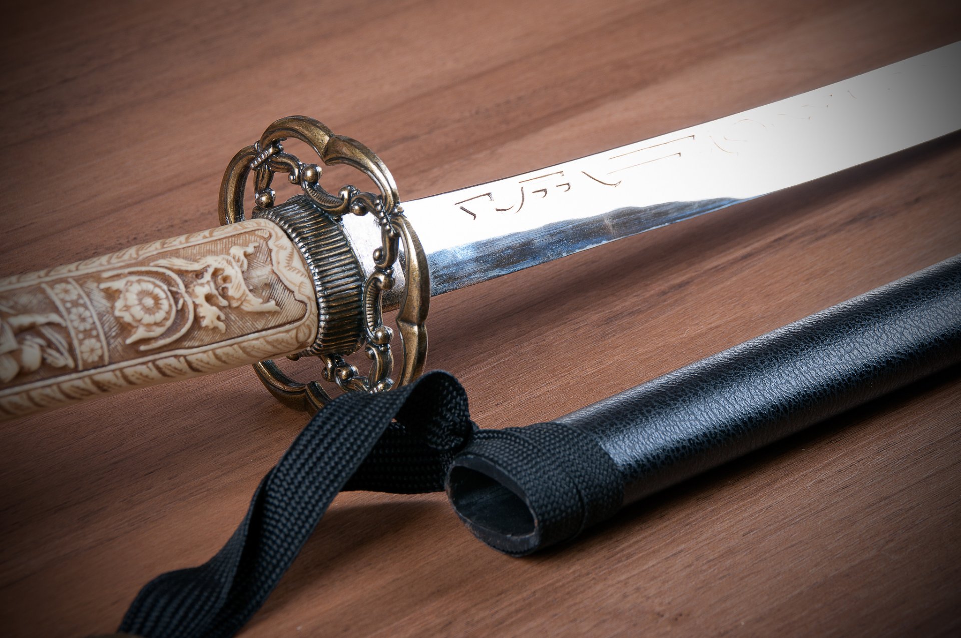 katana spada giappone arte impugnatura modello