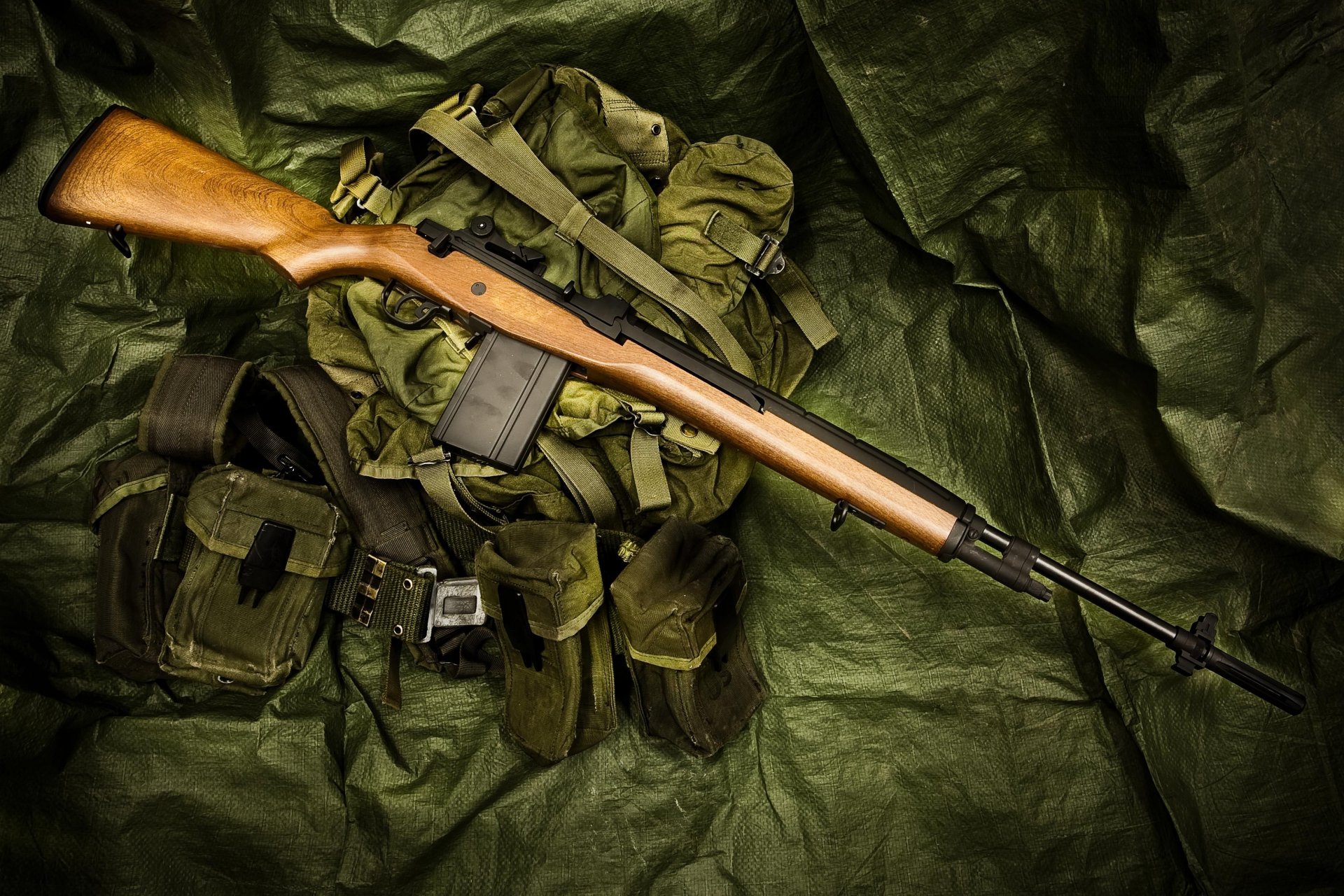 m14 semiautomático rifle arma bolsa