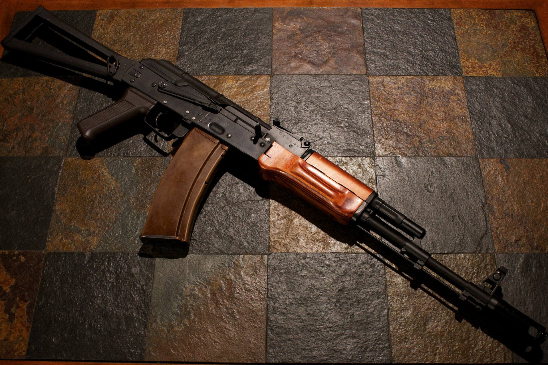 aks-74 machine kalashnikov background