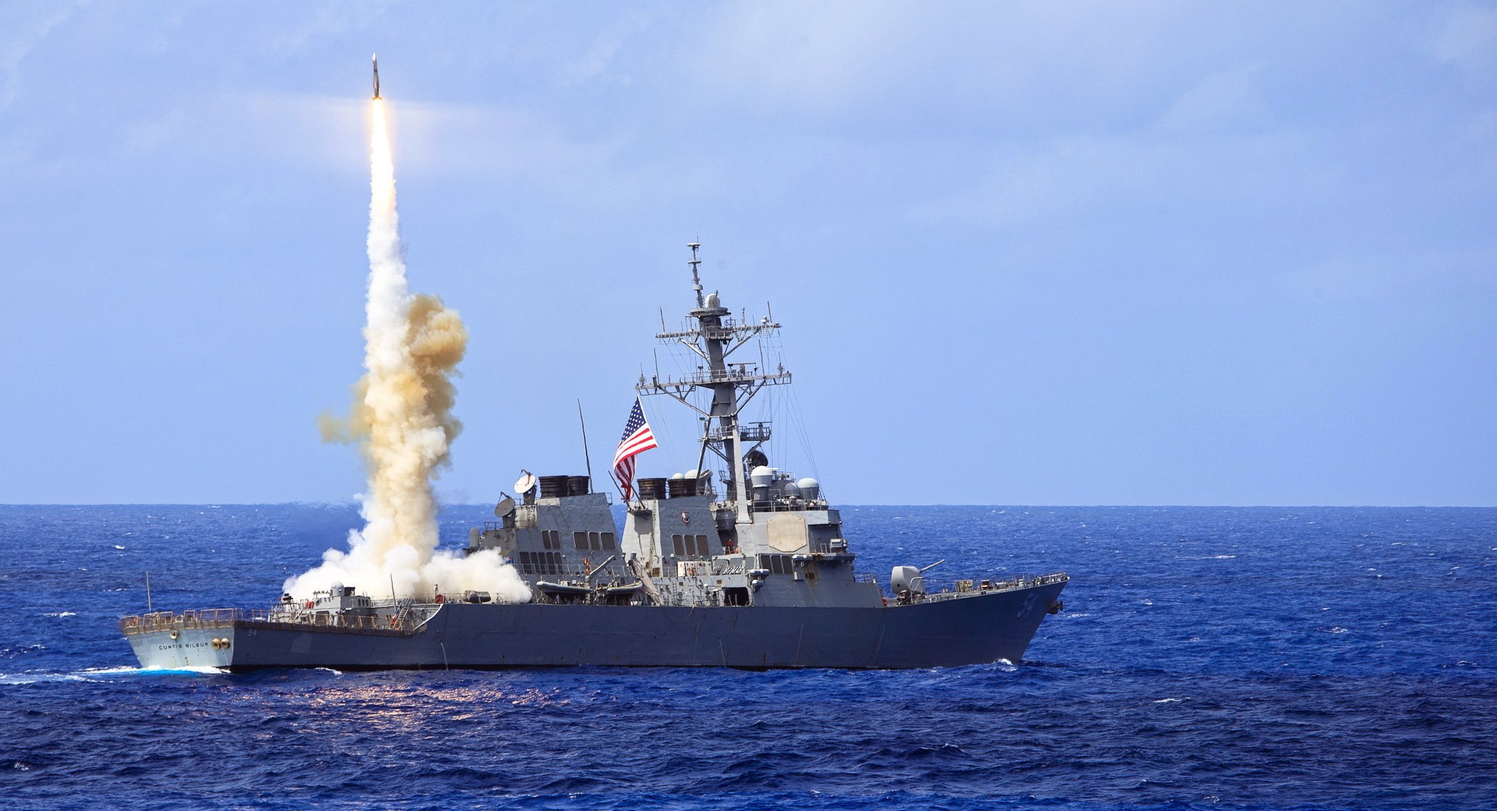 uss curtis wilbur ddg 54 standard missile 2 sm-2 weapon ship the army