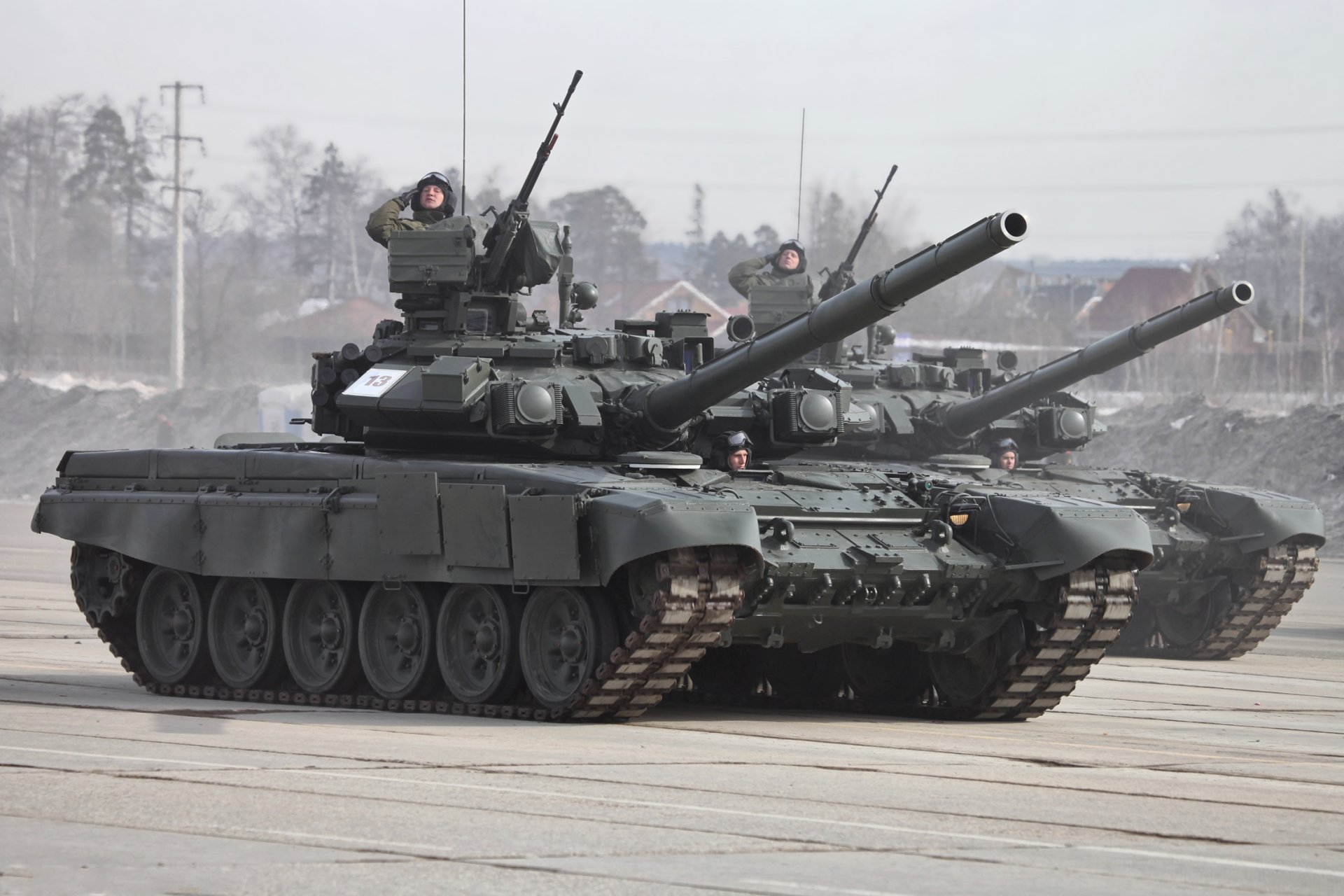 parada t-90 honor czołg rosja