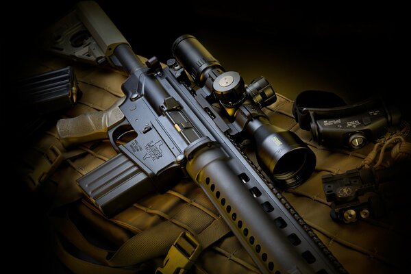 Optical assault rifle. Tactical gifts