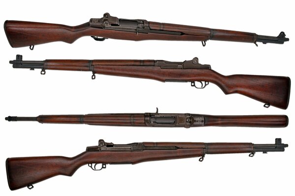 Self-loading rifle in brown