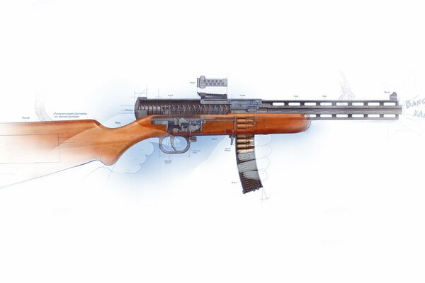 PPD-34 armes Degtyarev de l URSS