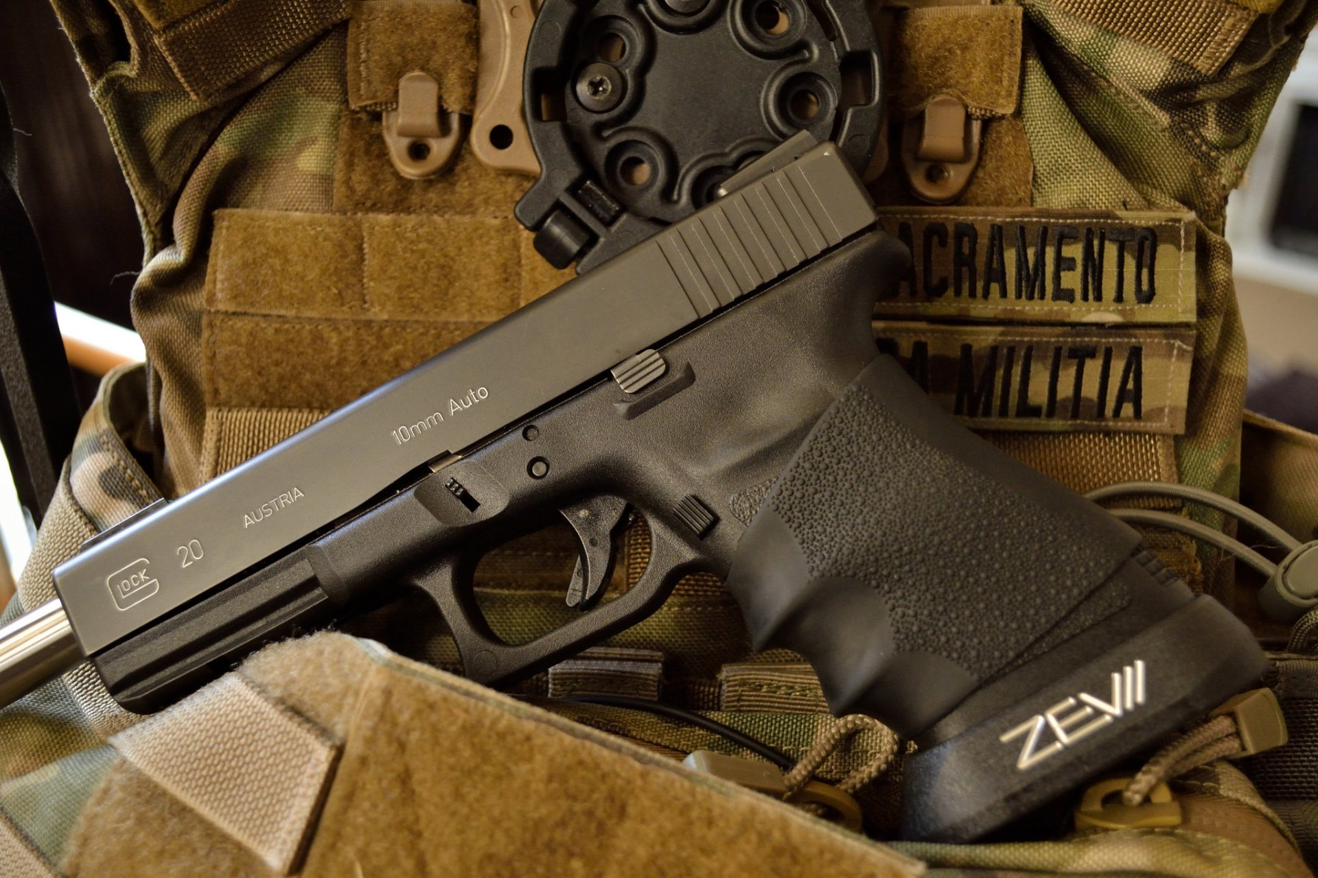 glock 20 autocaricante pistola arma