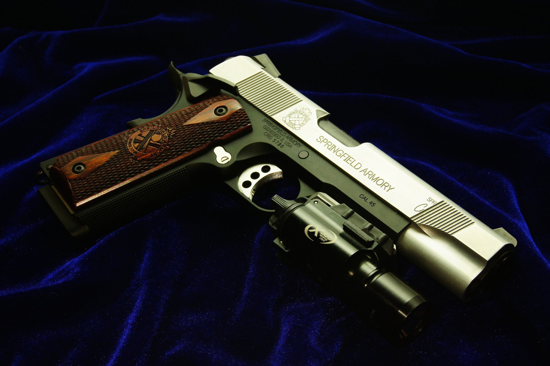 springfield armería pistola cal.45 armas tela