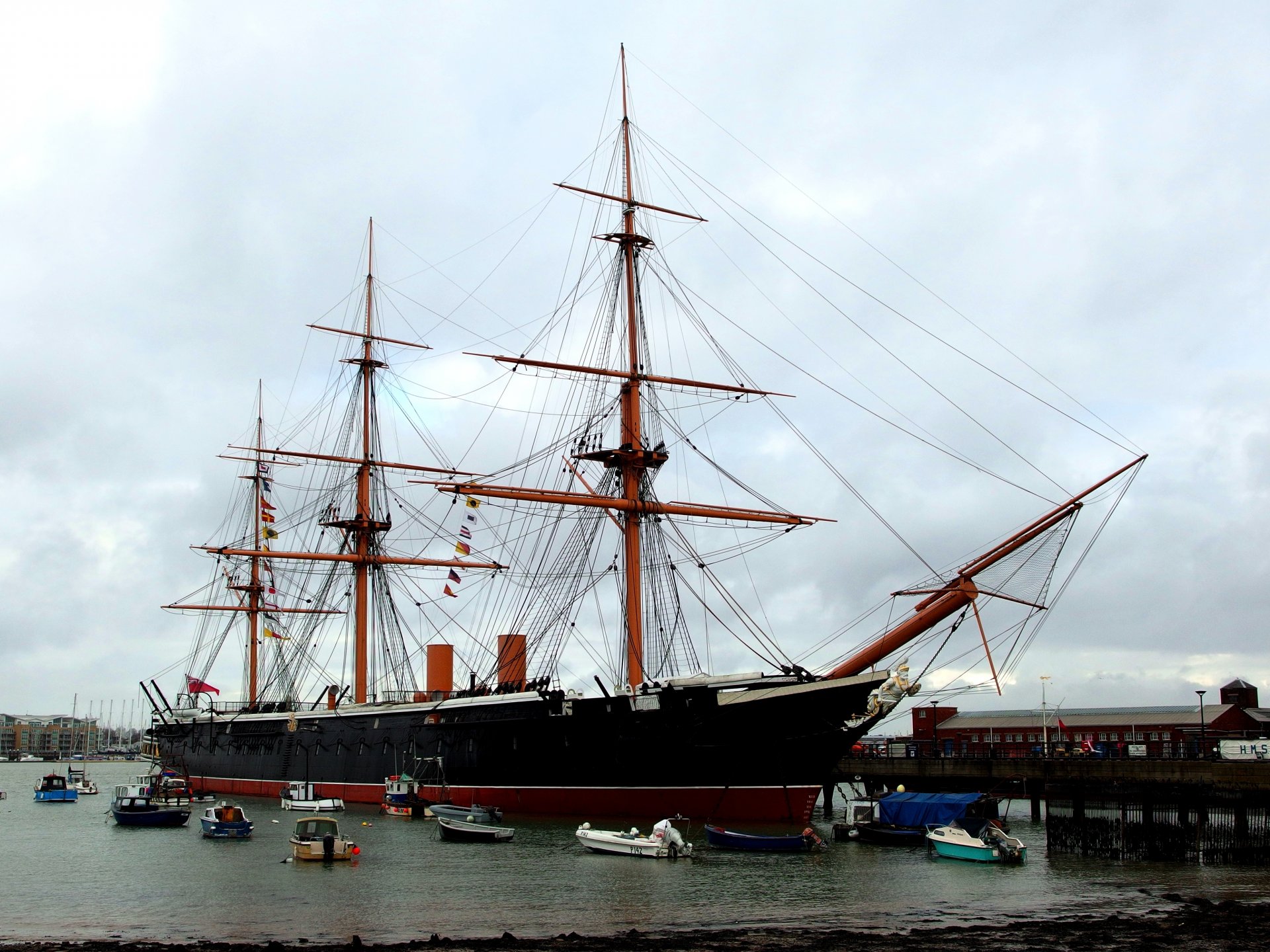 warrior warrior all-metal battleship british Royal Navy museum ship portsmouth england