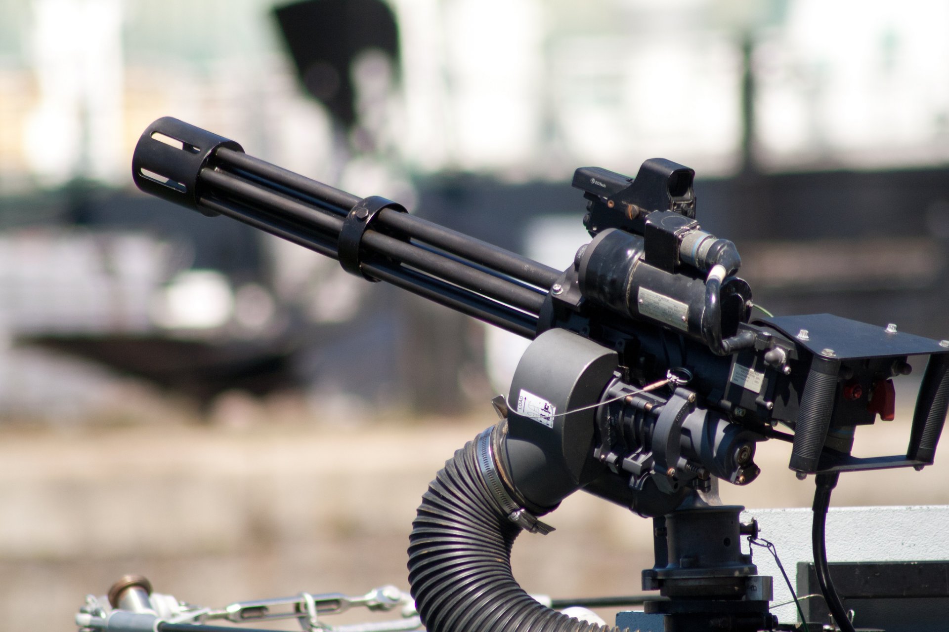 m134 minigun multicore machine gun weapon