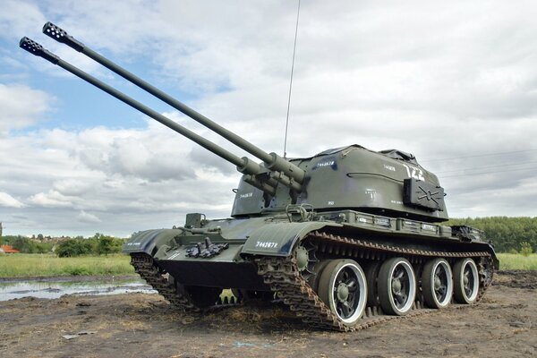 Zenit ZSU 51 2 self-propelled gun of Soviet origin