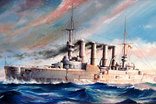 Art Sea Scharnhorst der deutschen Kaiserflotte 