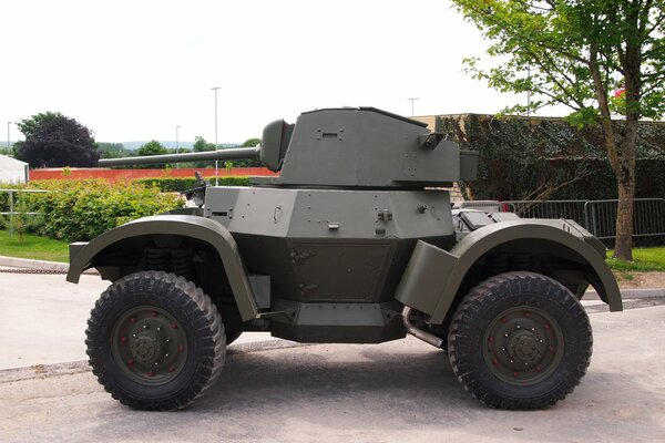 British armored car. Military equipment