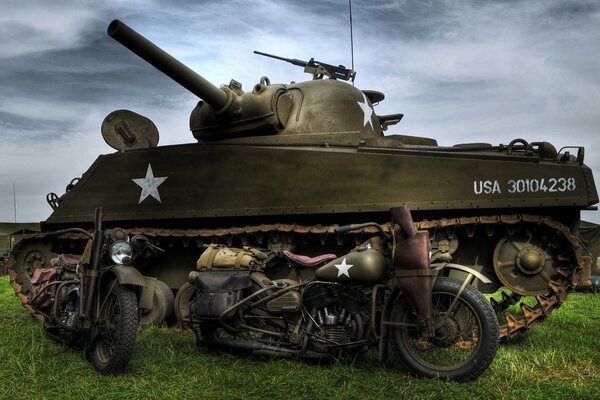 Sherman tank of the World War II period