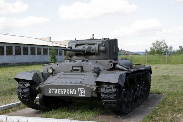 Military tank in the museum