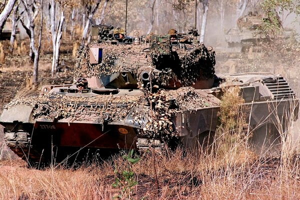 Танк Раскраска камуфляж, леопард, Австралия