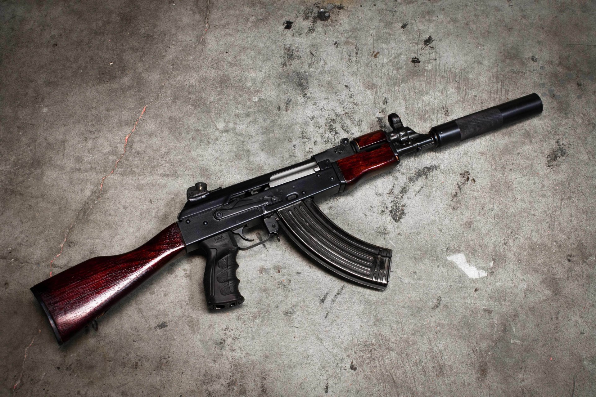 ak-74 mitrailleuse kalachnikov arme fond