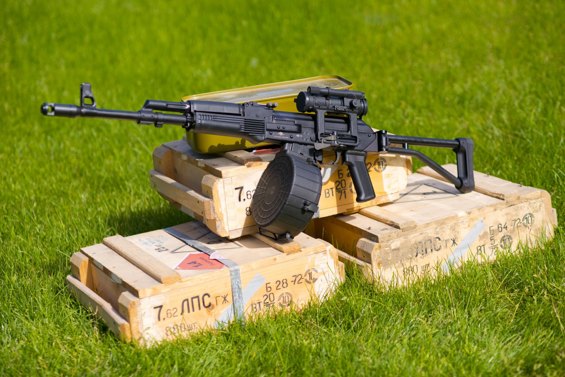 jabalí armas cajas hierba