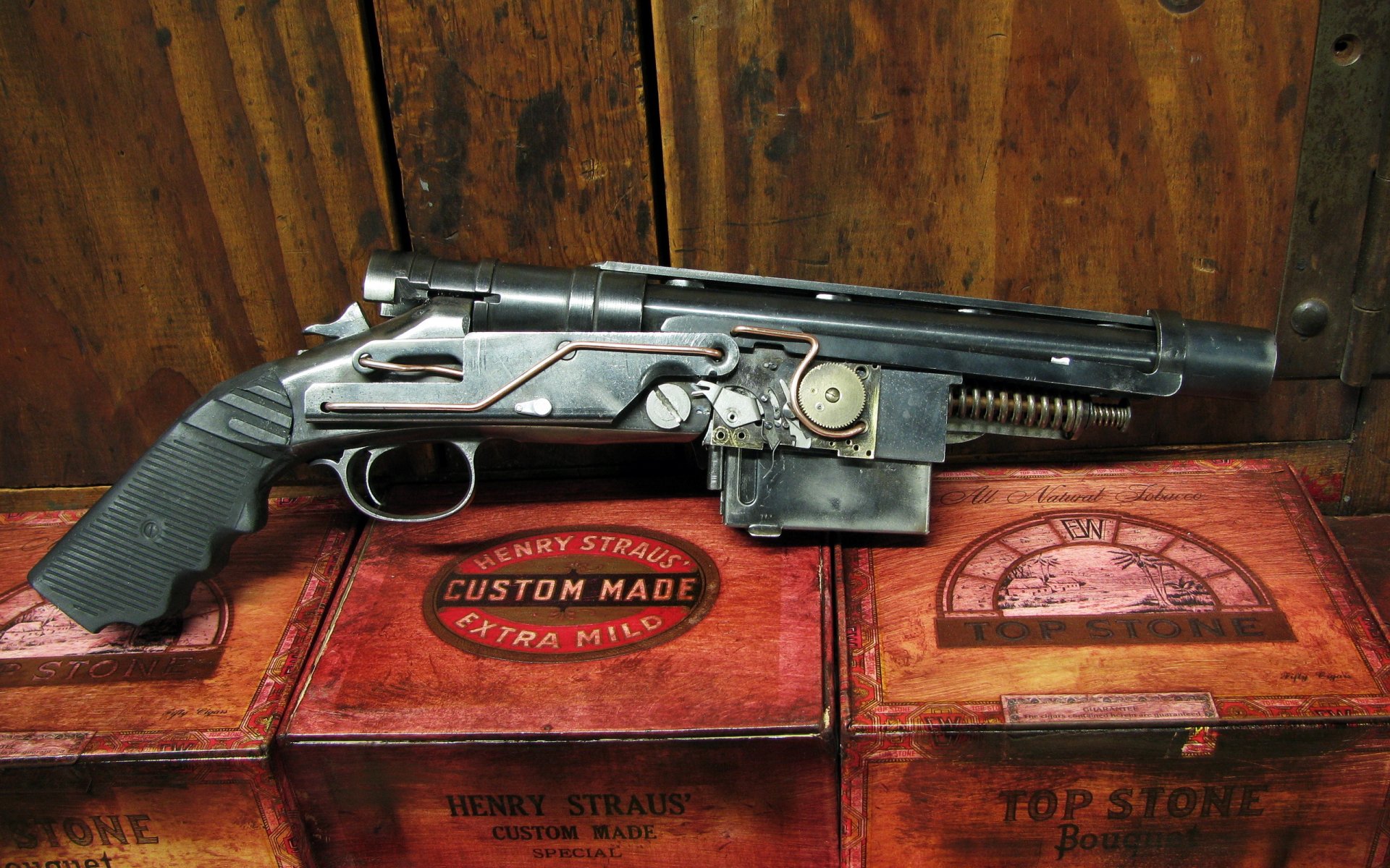 teampunk gun grand approximiser 3 shot pistole