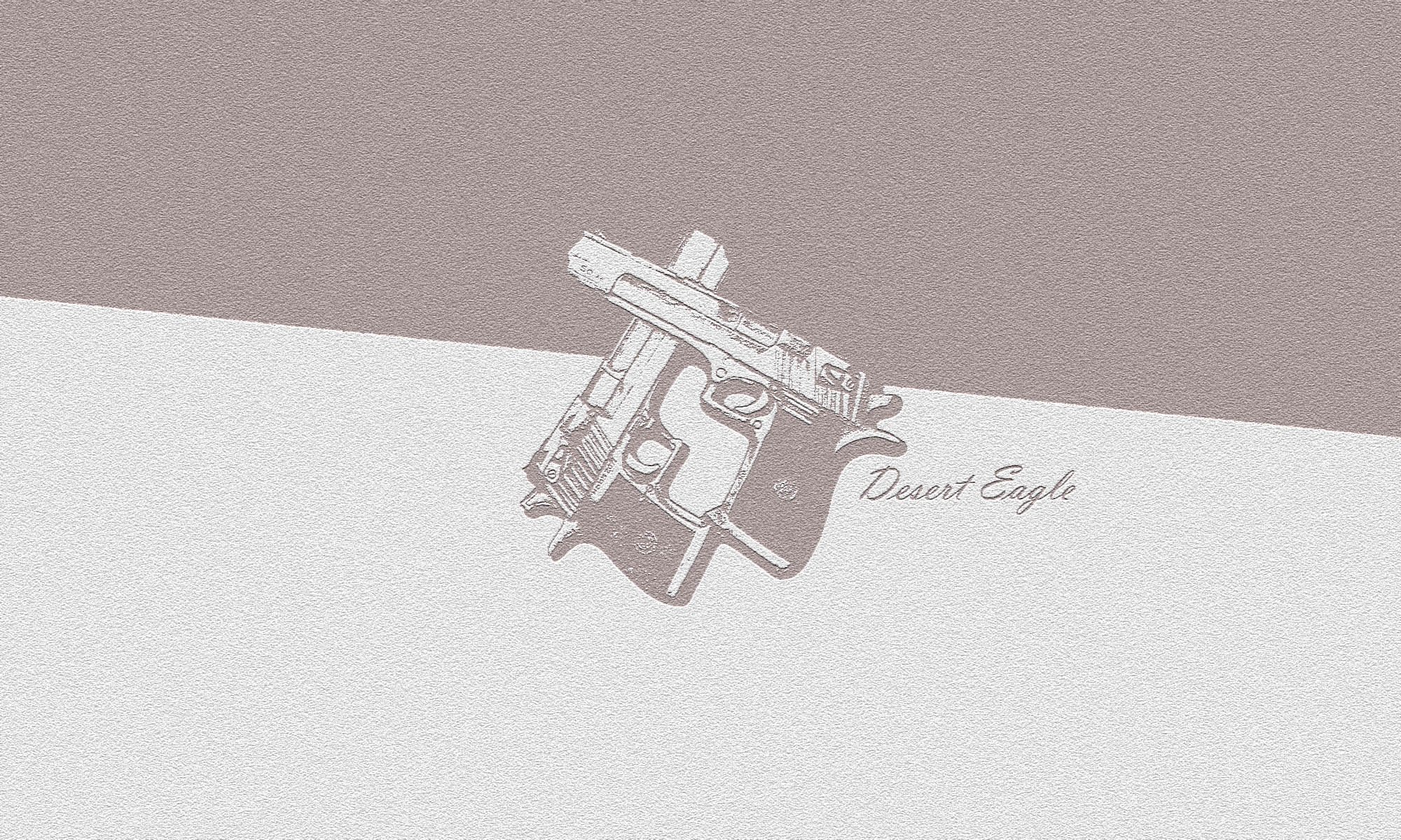 desert eagle guns inscription two color