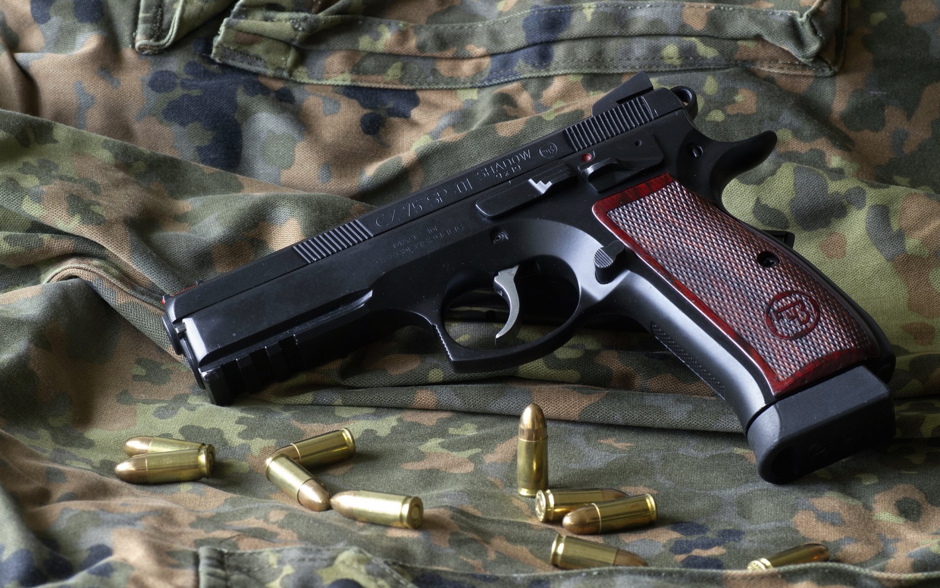 cz75 sp01 ombra pistola arma munizioni