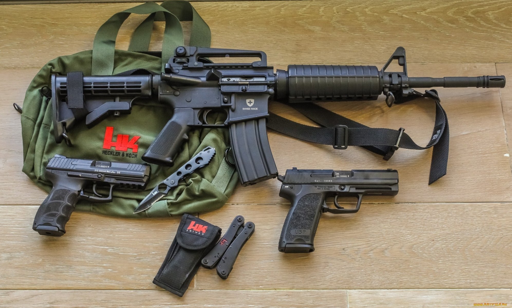 automatico m4a1 borsa pistole heckler&koch coltelli