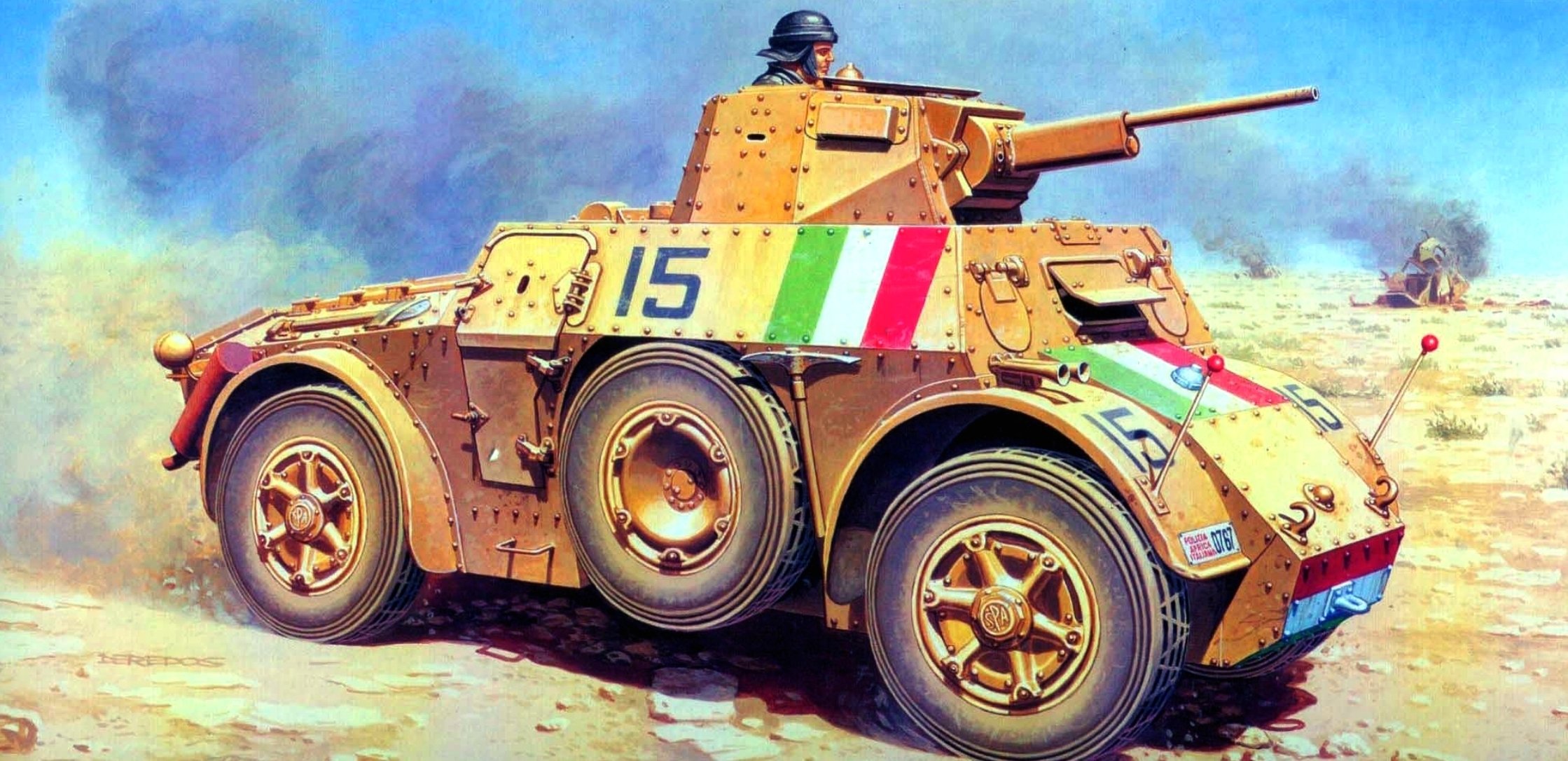 art autoblinda 41 autoblinda 41 ab 41 italiano auto blindata torretta con pistola da 20 mm ww2 figura