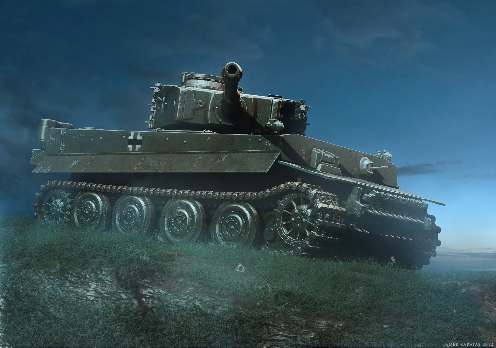 tiger deutsch tank nacht