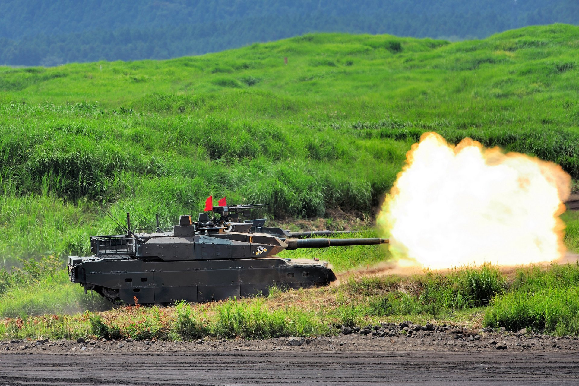 typ 10 japanisch haupt kampf panzer feld feuer