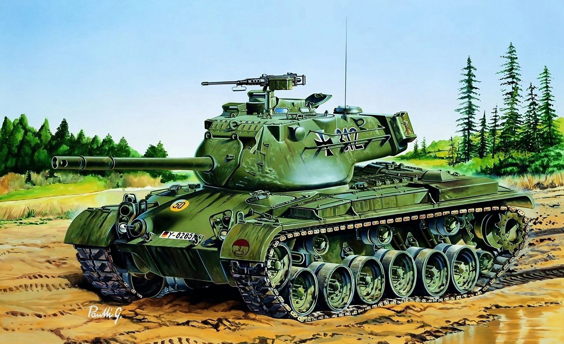 m47 patton amerikanisch tank brd zeichnung