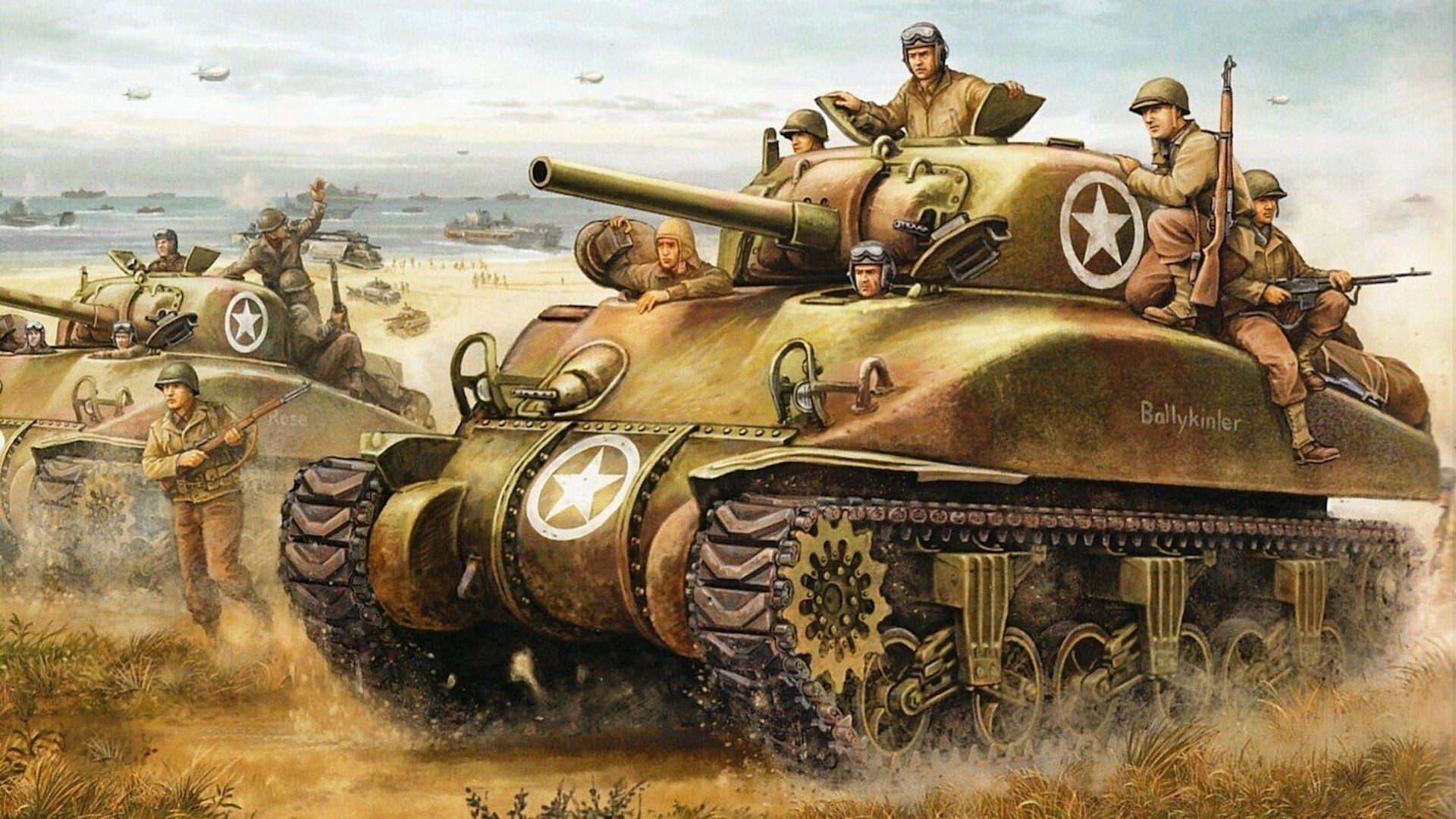 flames of war operation torch m4 sherman landing normandy tanks picture