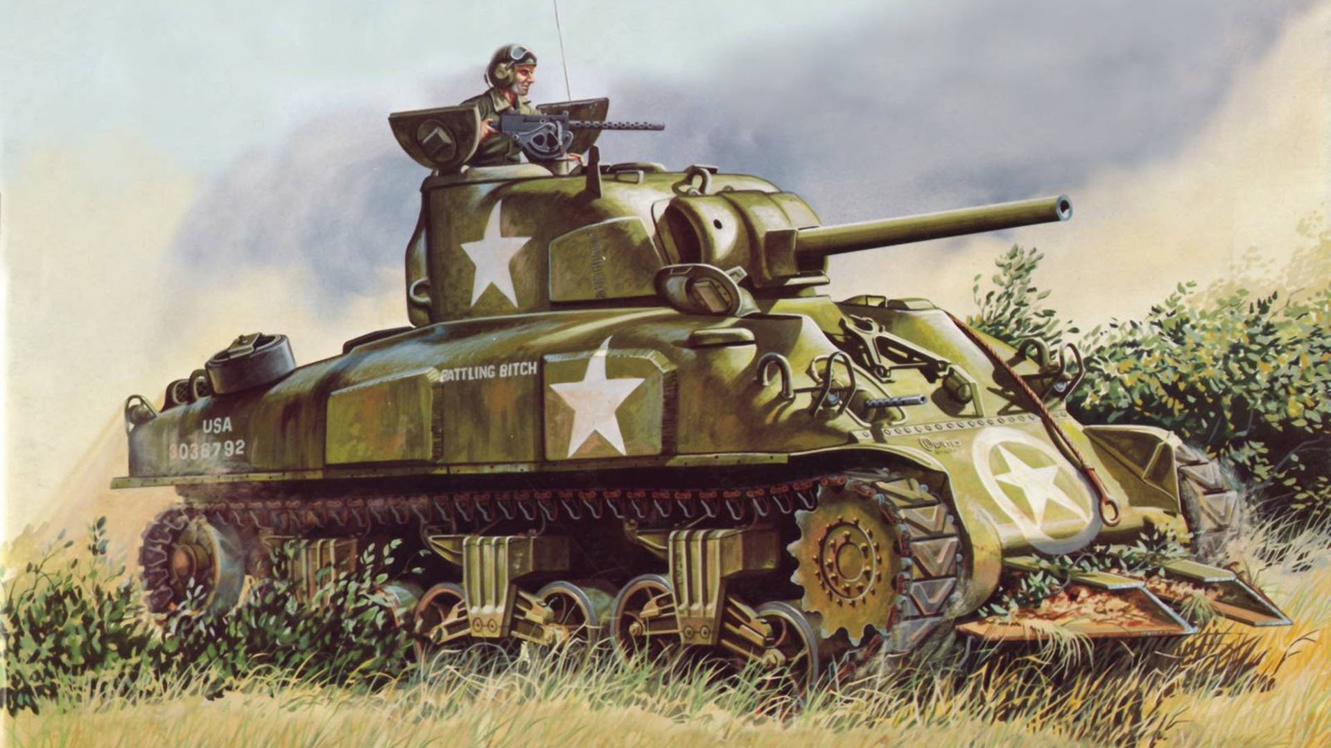 herman tank m4 sherman picture