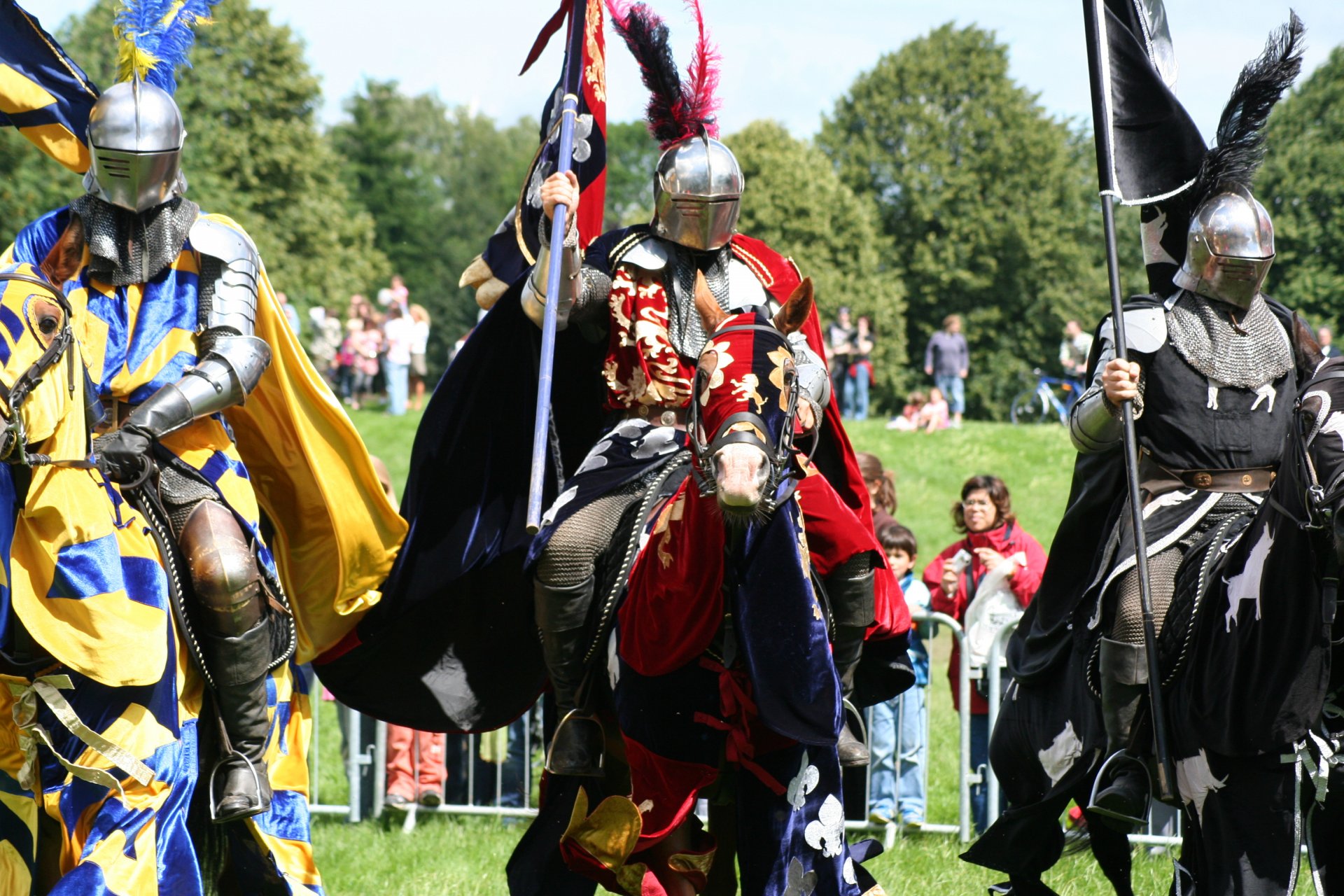 knights armour stamp capes pennants horse blanket historical reconstruction