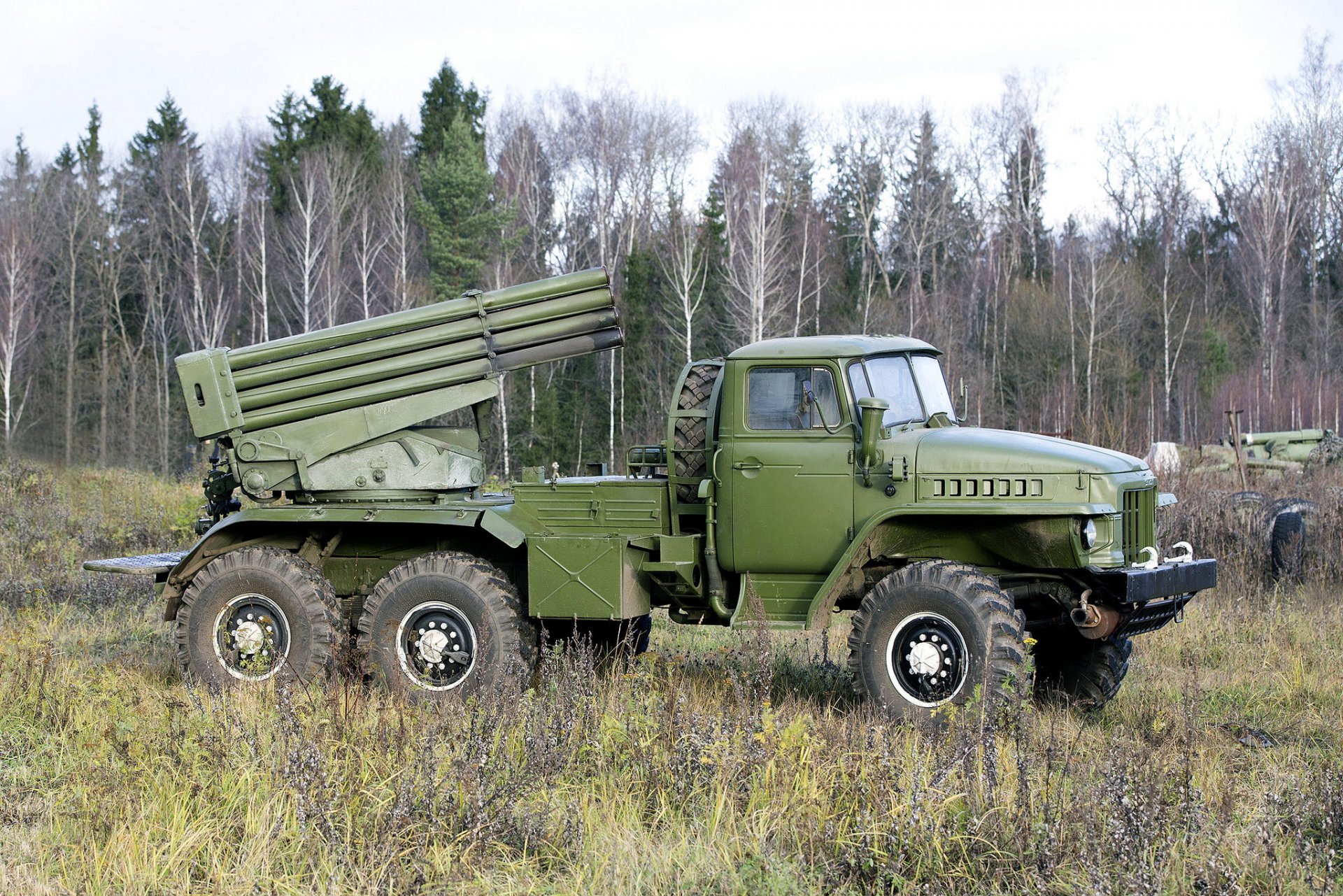 bm-21 grad mlrs sistema di lanciarazzi multipli foresta