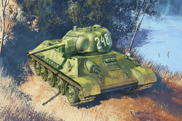 Art of the T-34-76 tank in the USSR