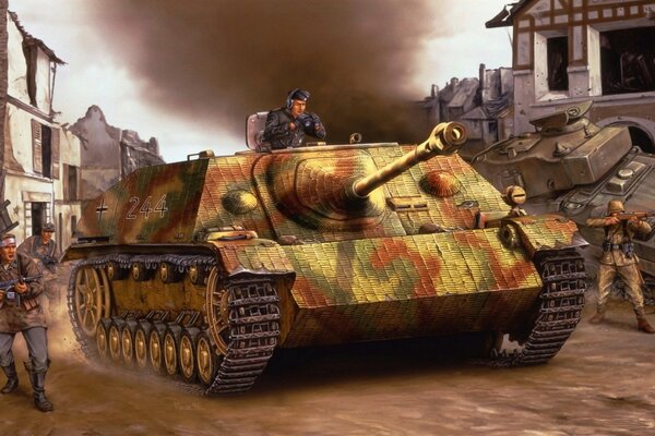 Немецкий самоходно-артиллерийский танк
