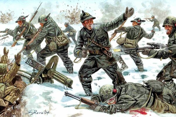 Battle in the snow war of 1939