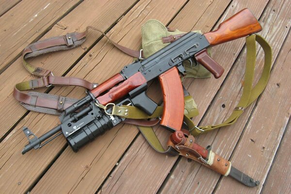 Made in Russia Kalashnikov assault rifle