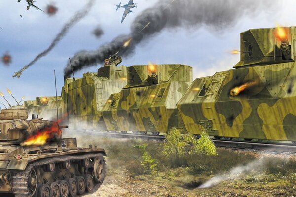 Deutscher Panzer eröffnete das Feuer