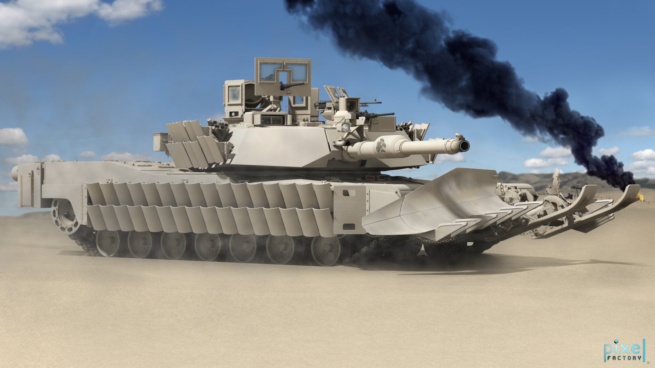 abrams tank main battle tank the united states rendering