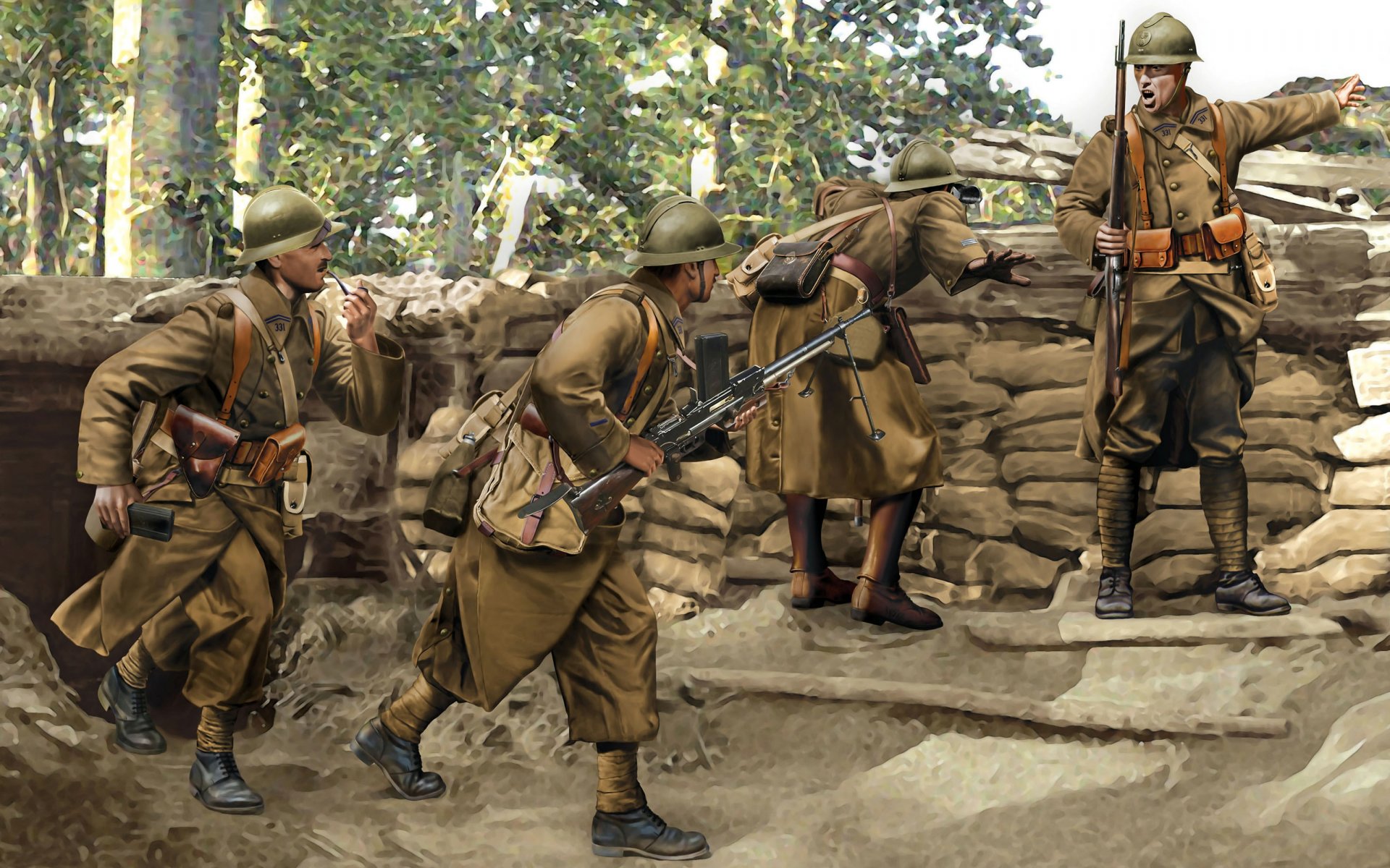 art première guerre mondiale français infanterie soldats 28 juillet 1914 11 novembre 1918 première guerre mondiale