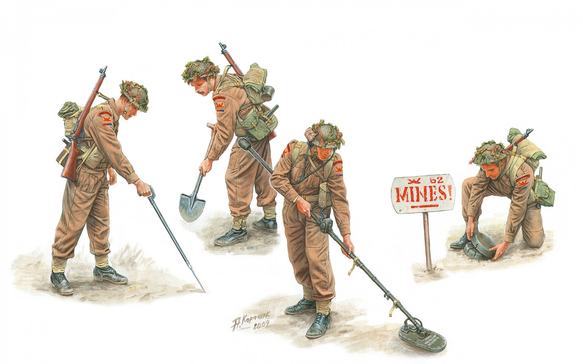 art soldiers royal british engineers sappers ww2