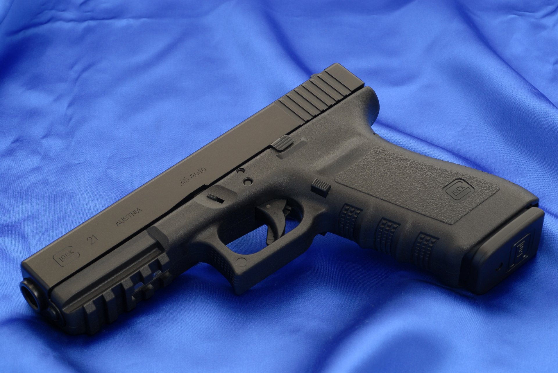 glock 21sf pistole waffe tapete 21sf leinwand blau österreich